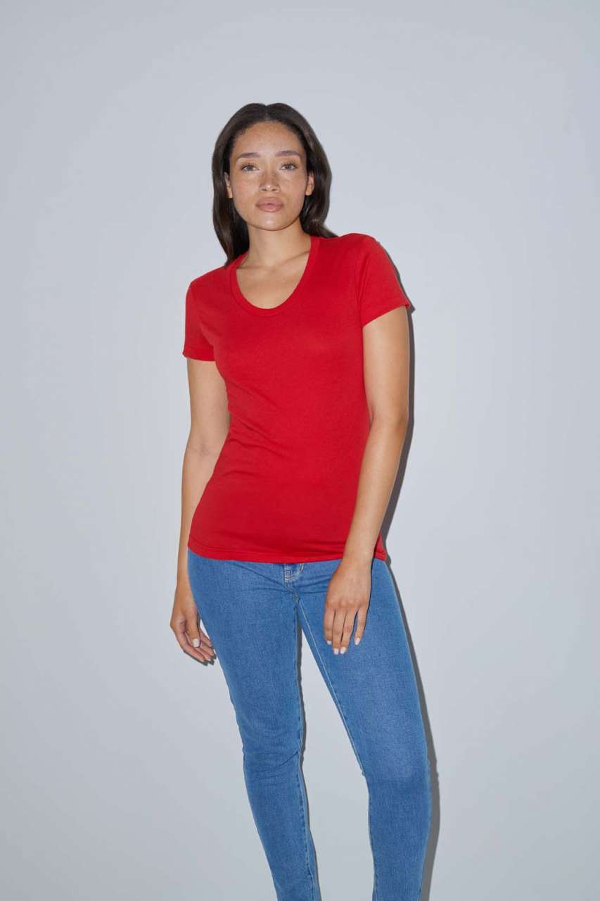 AABB301 WOMEN'S POLY-COTTON SHORT SLEEVE T-SHIRT – Obrázok 2