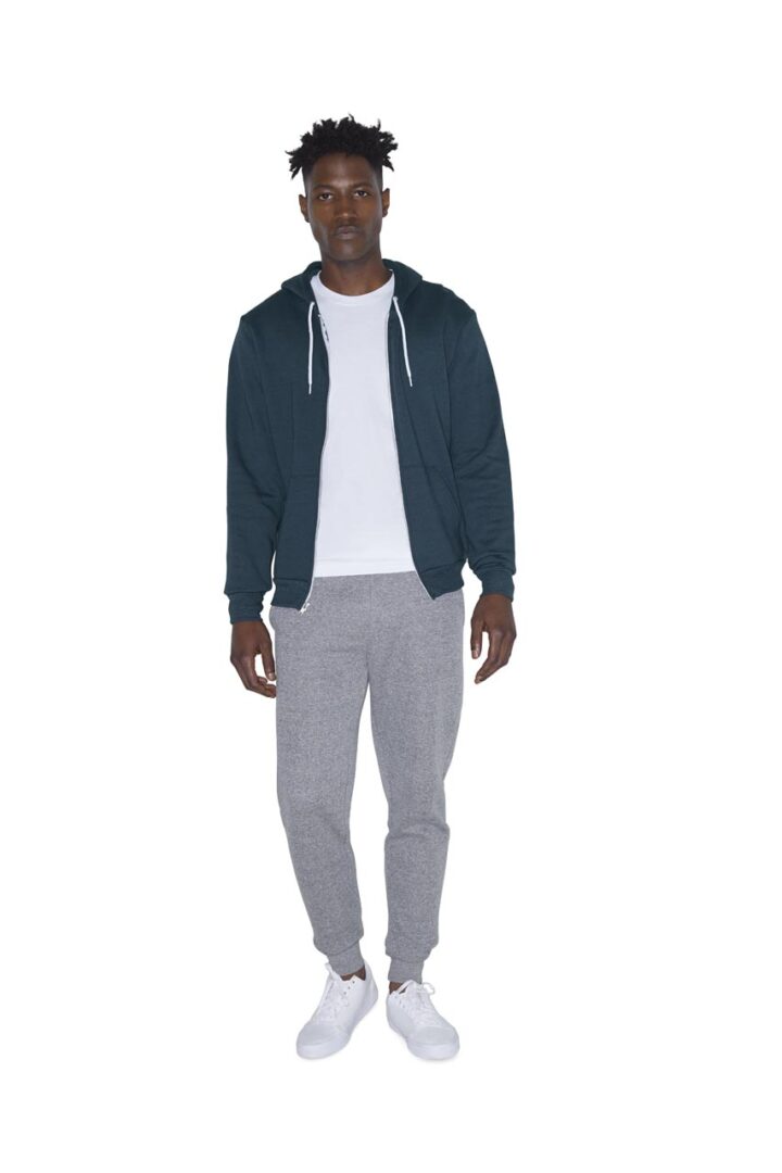 AAF497 UNISEX FLEX FLEECE ZIP HOODIE