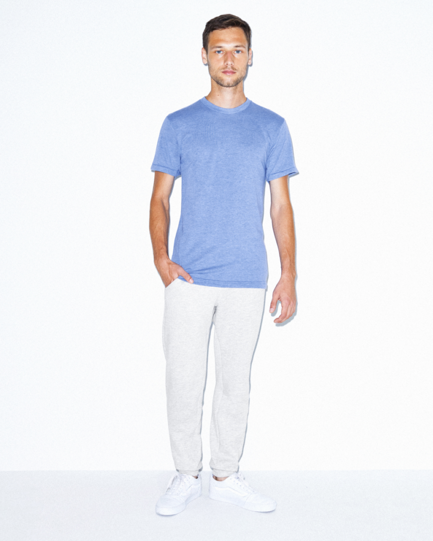 AATR401 UNISEX TRI-BLEND SHORT SLEEVE TRACK T-SHIRT – Obrázok 3