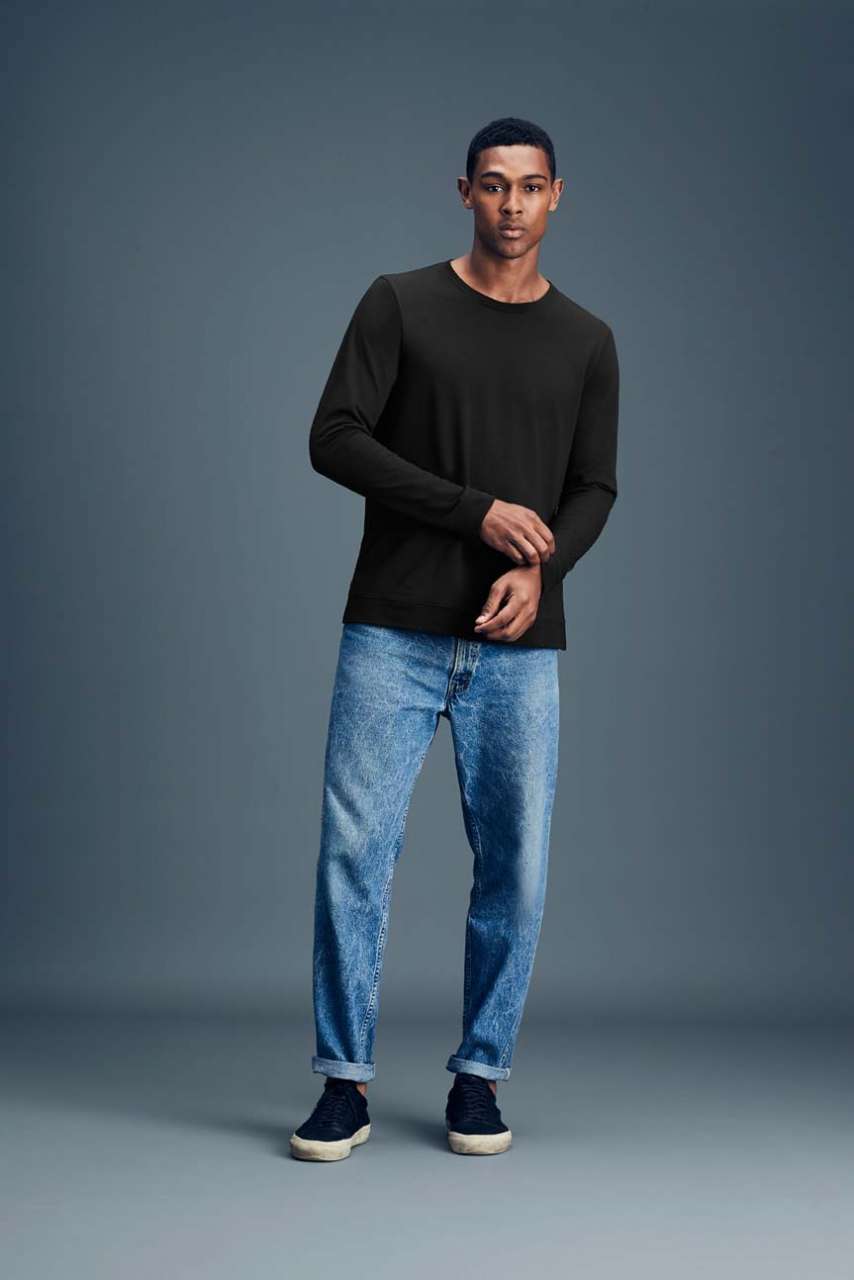 AN73000 UNISEX LIGHT TERRY CREW – Obrázok 3