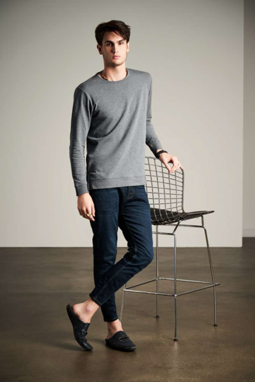 AN73000 UNISEX LIGHT TERRY CREW – Obrázok 9