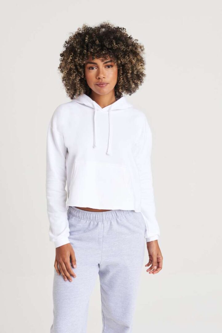 AWJH016 WOMEN'S CROPPED HOODIE