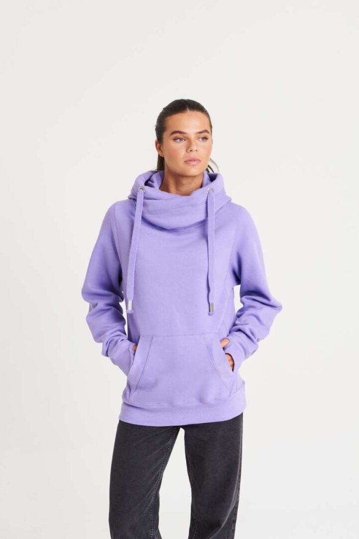 AWJH021 CROSS NECK HOODIE – Obrázok 4