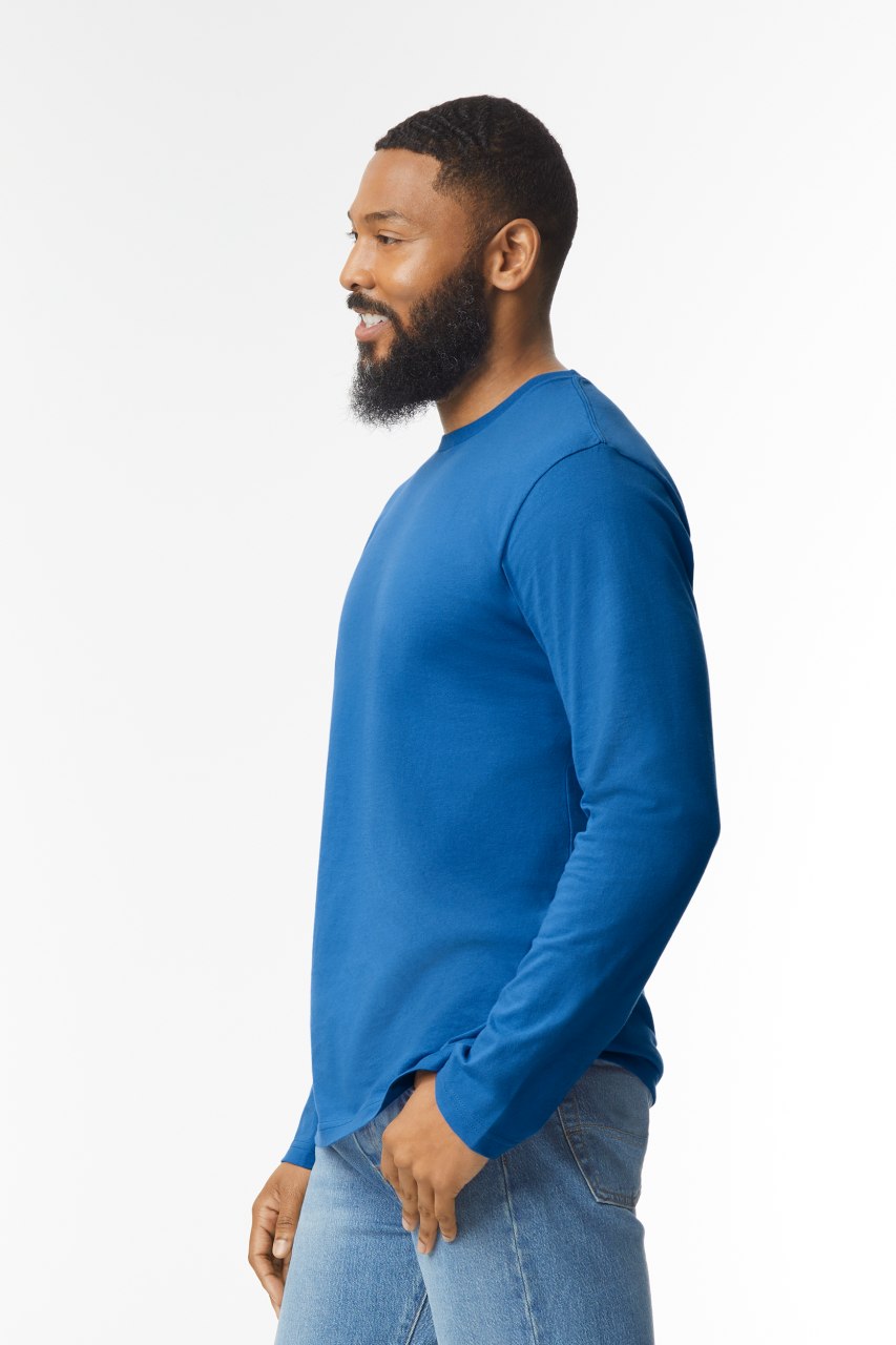 GI64400 SOFTSTYLE® ADULT LONG SLEEVE T-SHIRT – Obrázok 2
