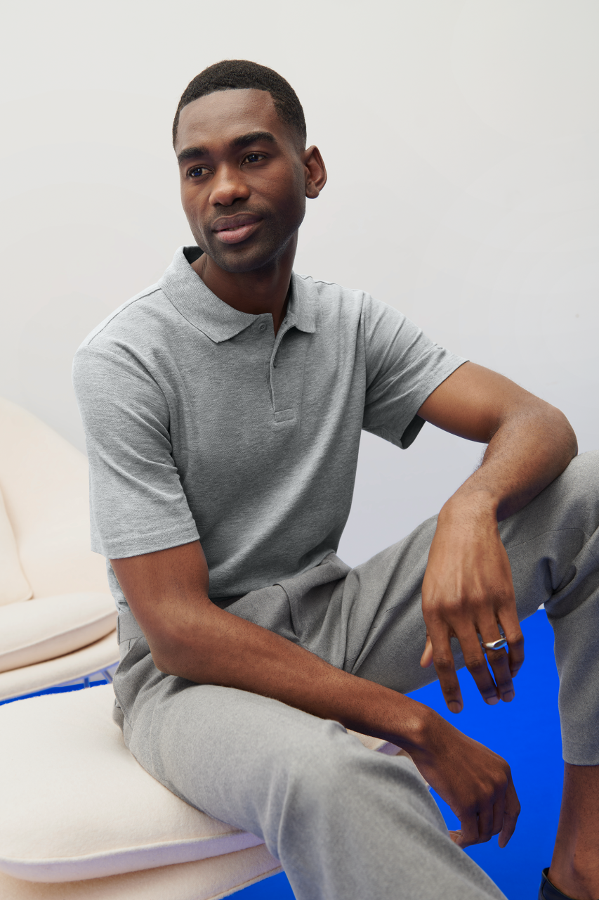 GI64800 SOFTSTYLE® ADULT DOUBLE PIQUÉ POLO – Obrázok 3