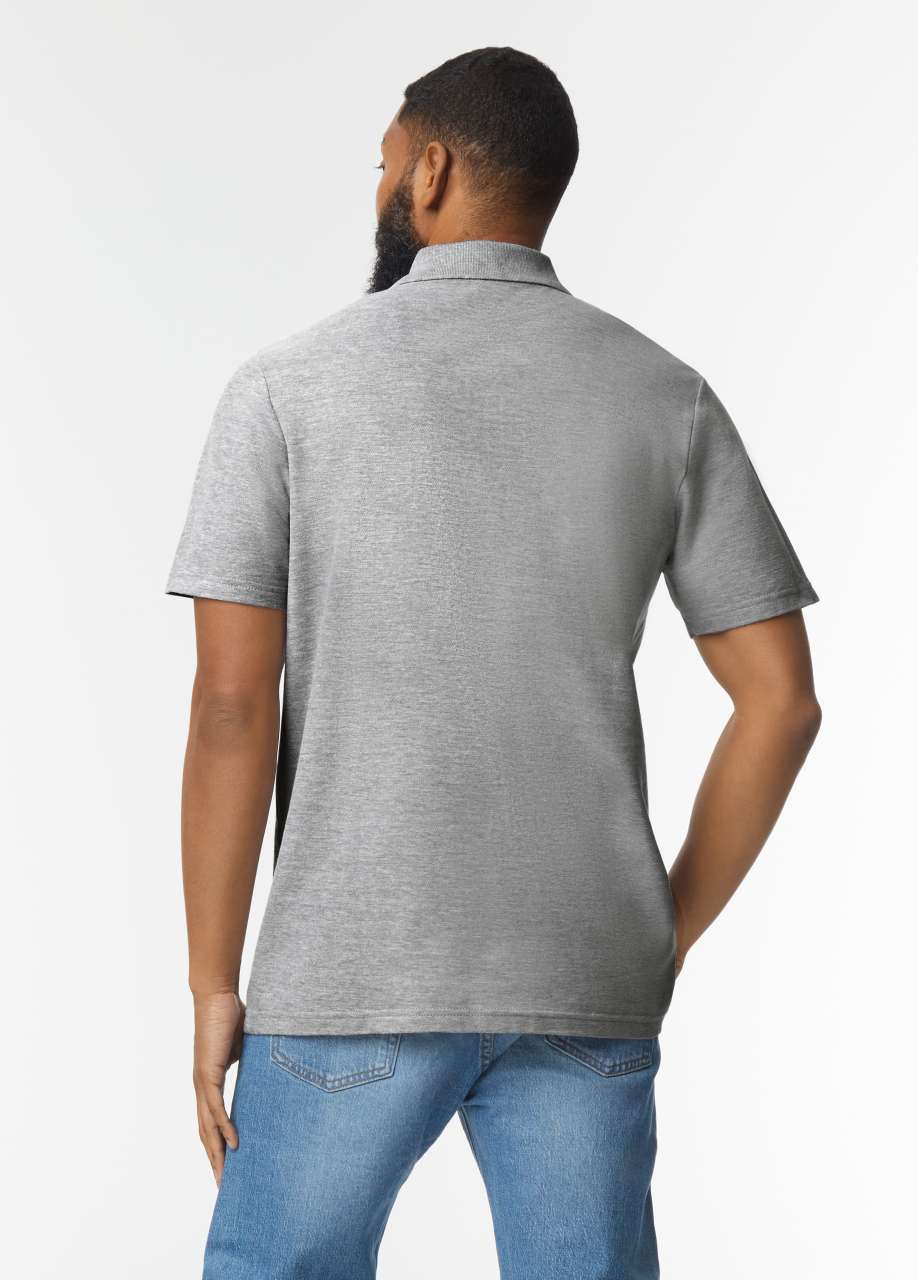 GI64800 SOFTSTYLE® ADULT DOUBLE PIQUÉ POLO – Obrázok 6