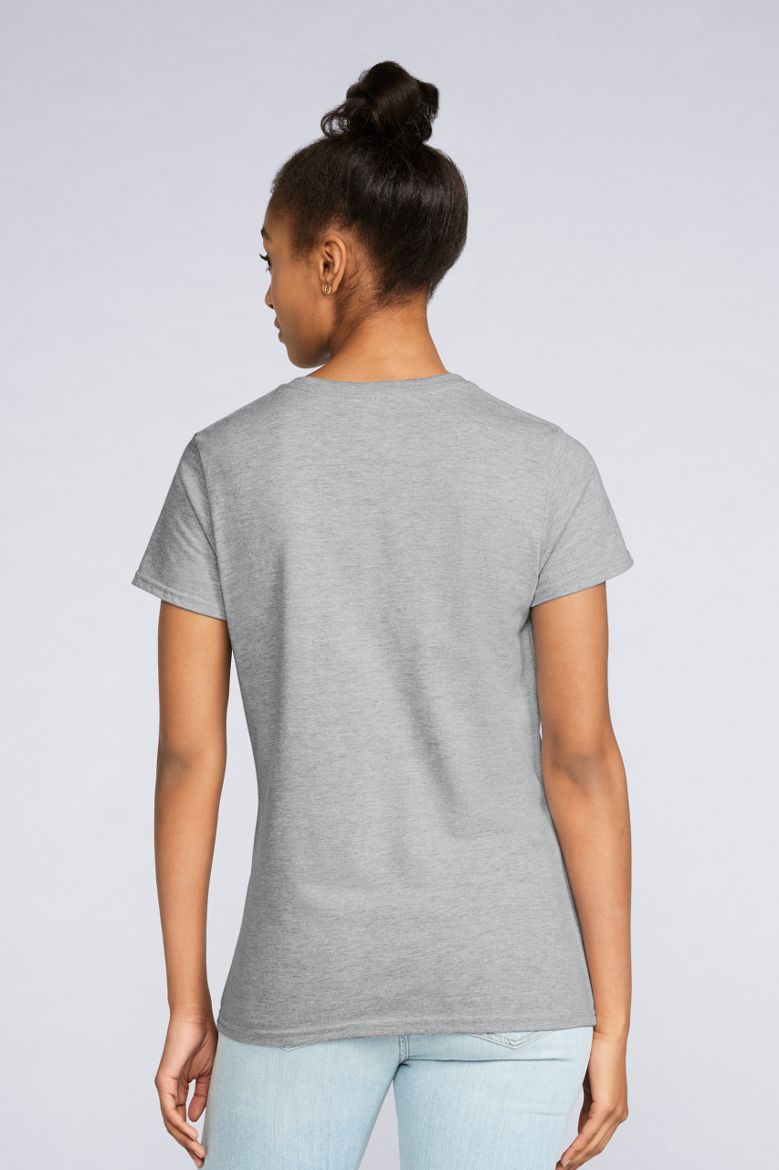 GIL4100V PREMIUM COTTON® LADIES' V-NECK T-SHIRT – Obrázok 3