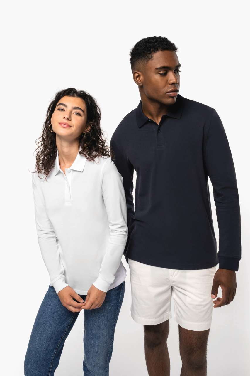 MEN’S ORGANIC 180 PIQUÉ POLO SHIRT LONG SLEEVES
