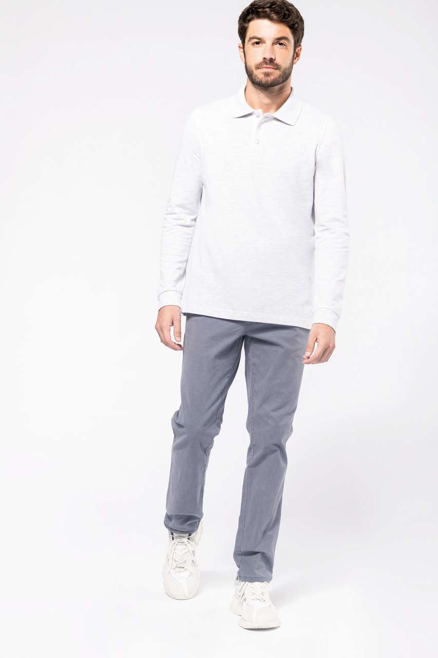 KA243 MEN'S LONG-SLEEVED POLO SHIRT – Obrázok 4