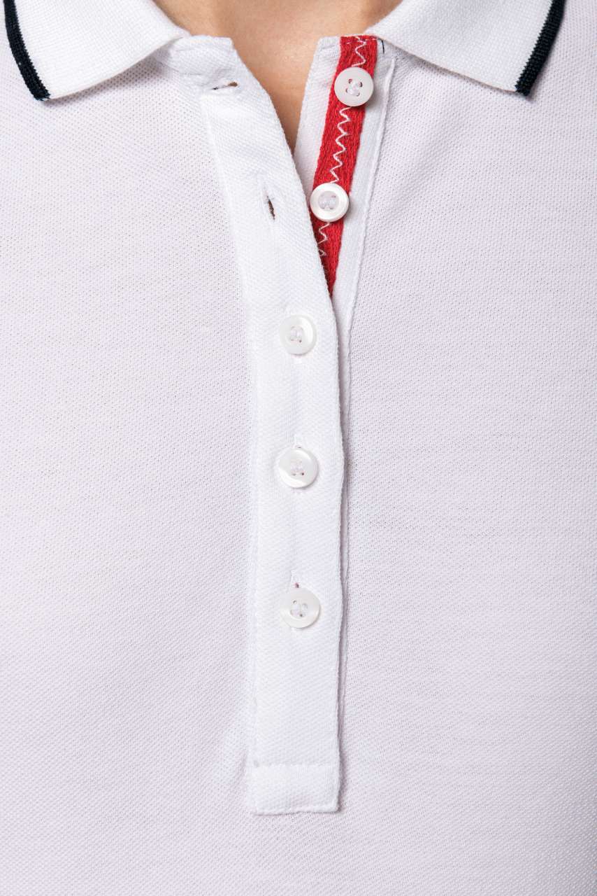 KA252 LADIES' SHORT-SLEEVED PIQUÉ KNIT POLO SHIRT – Obrázok 3