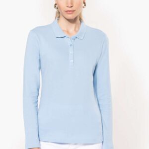 KA257 LADIES’ LONG-SLEEVED PIQUÉ POLO SHIRT