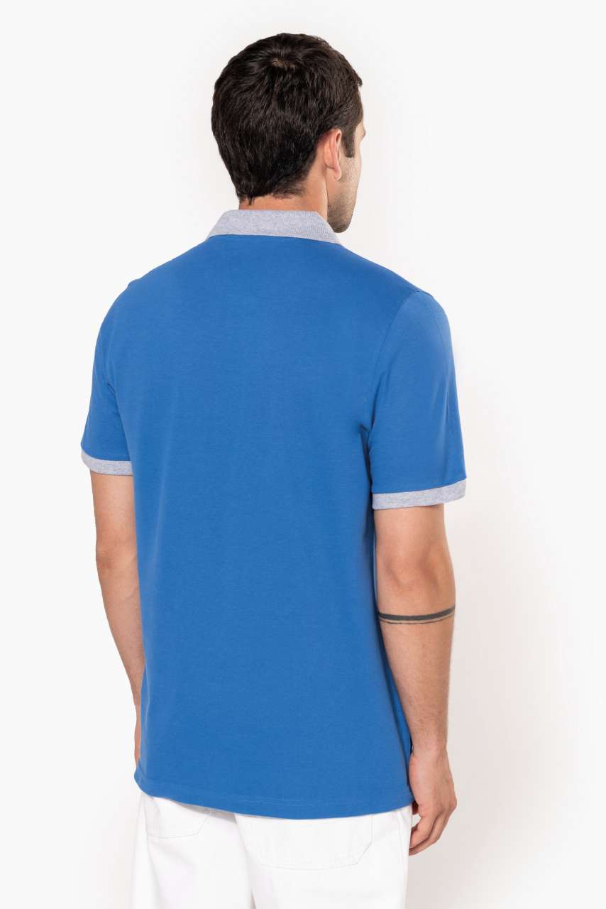 KA258 MEN'S TWO-TONE PIQUÉ POLO SHIRT – Obrázok 2