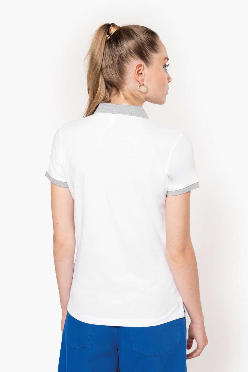 KA259 LADIES’ TWO-TONE PIQUÉ POLO SHIRT – Obrázok 2