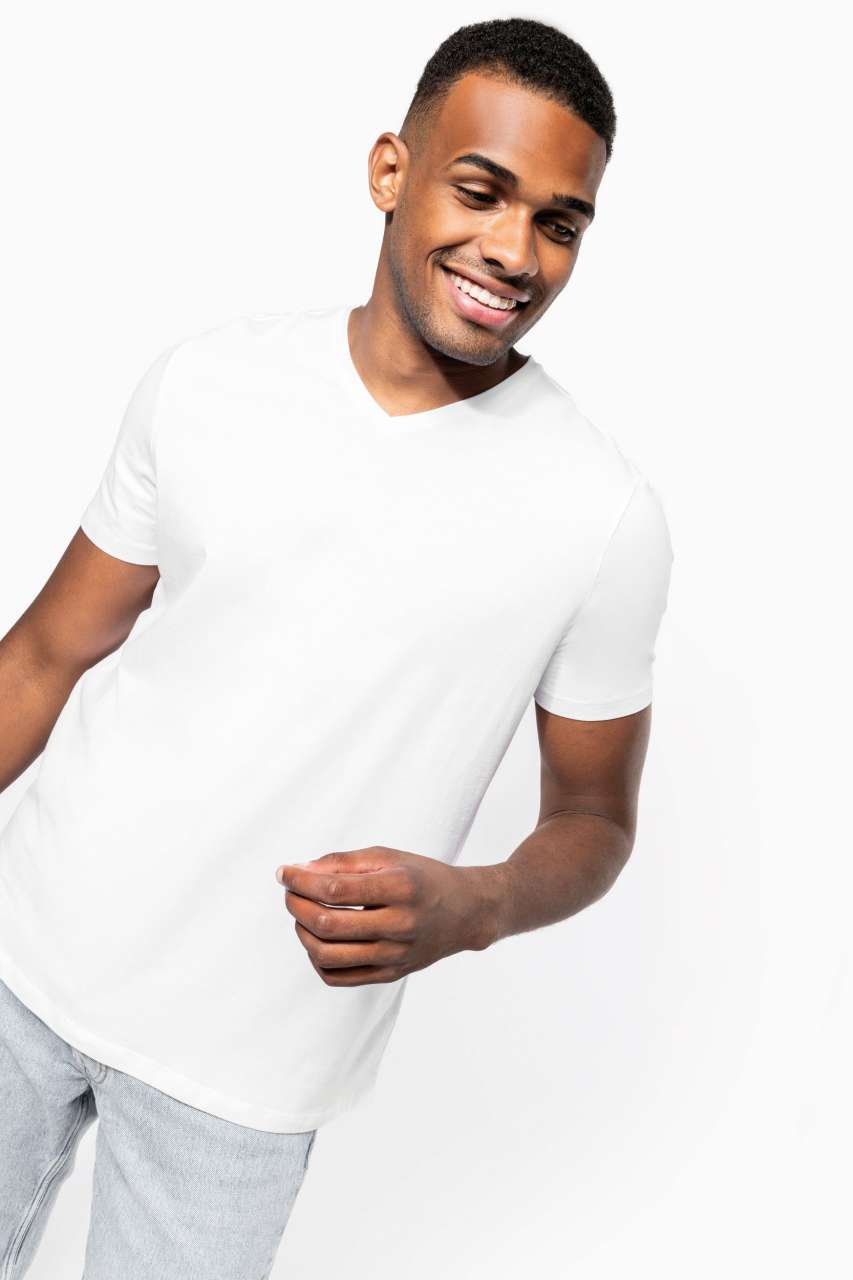 KA3014 MEN'S SHORT-SLEEVED V-NECK T-SHIRT – Obrázok 7