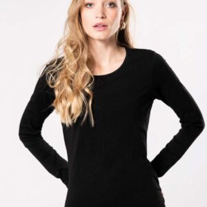 KA3017 LADIES LONG-SLEEVED CREW NECK T-SHIRT
