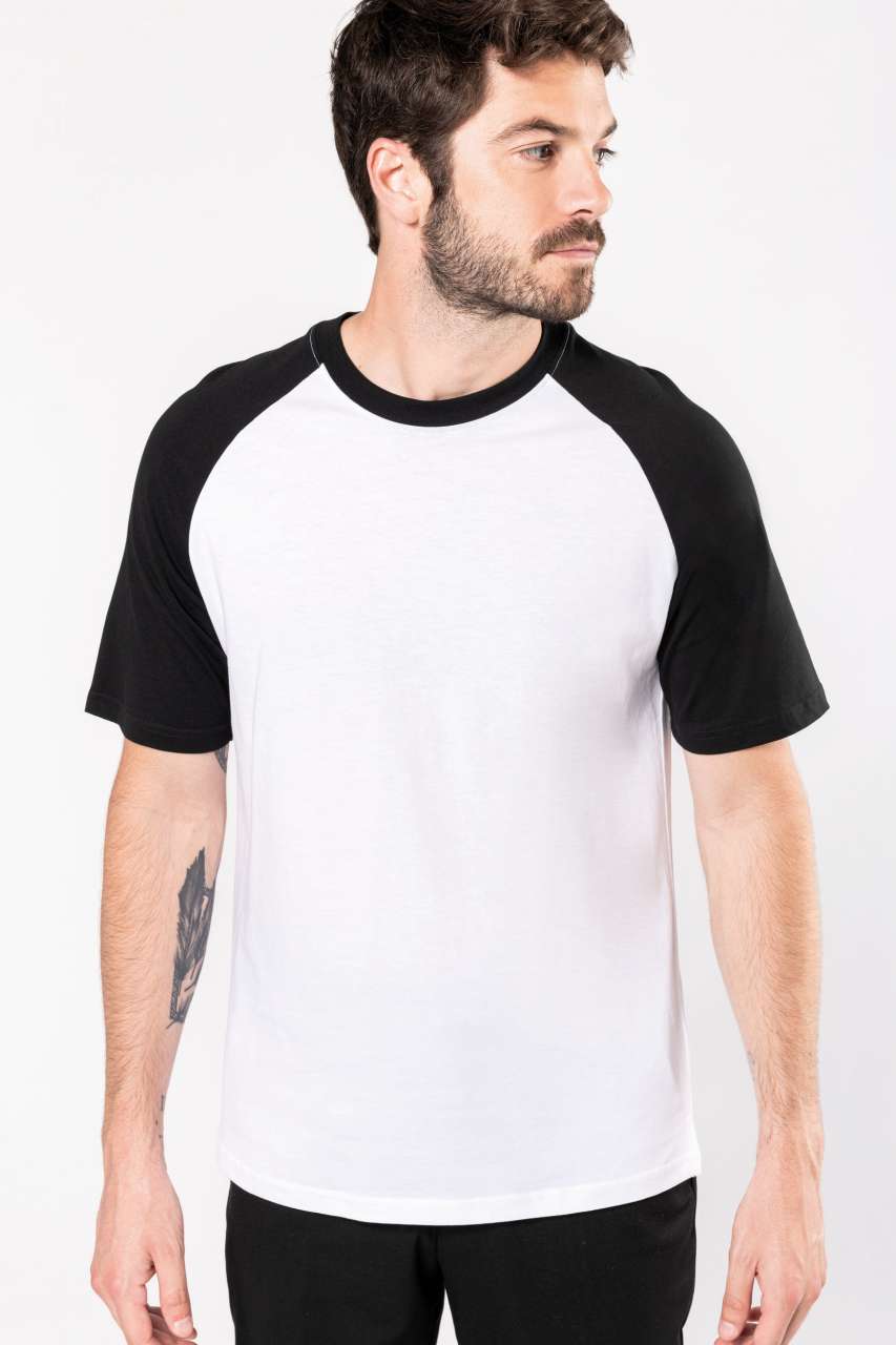 KA330 BASEBALL - SHORT-SLEEVED TWO-TONE T-SHIRT
