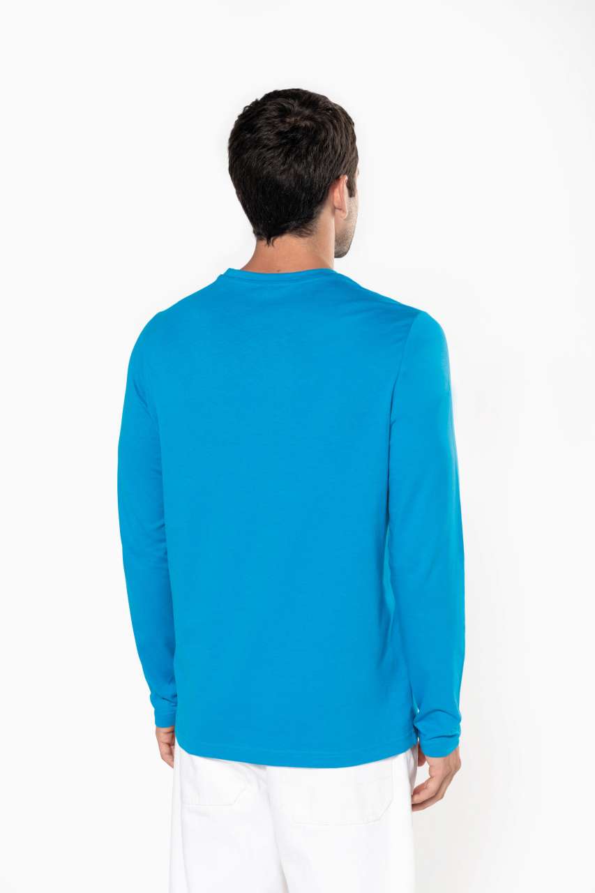 KA359 MEN'S LONG-SLEEVED CREW NECK T-SHIRT – Obrázok 2