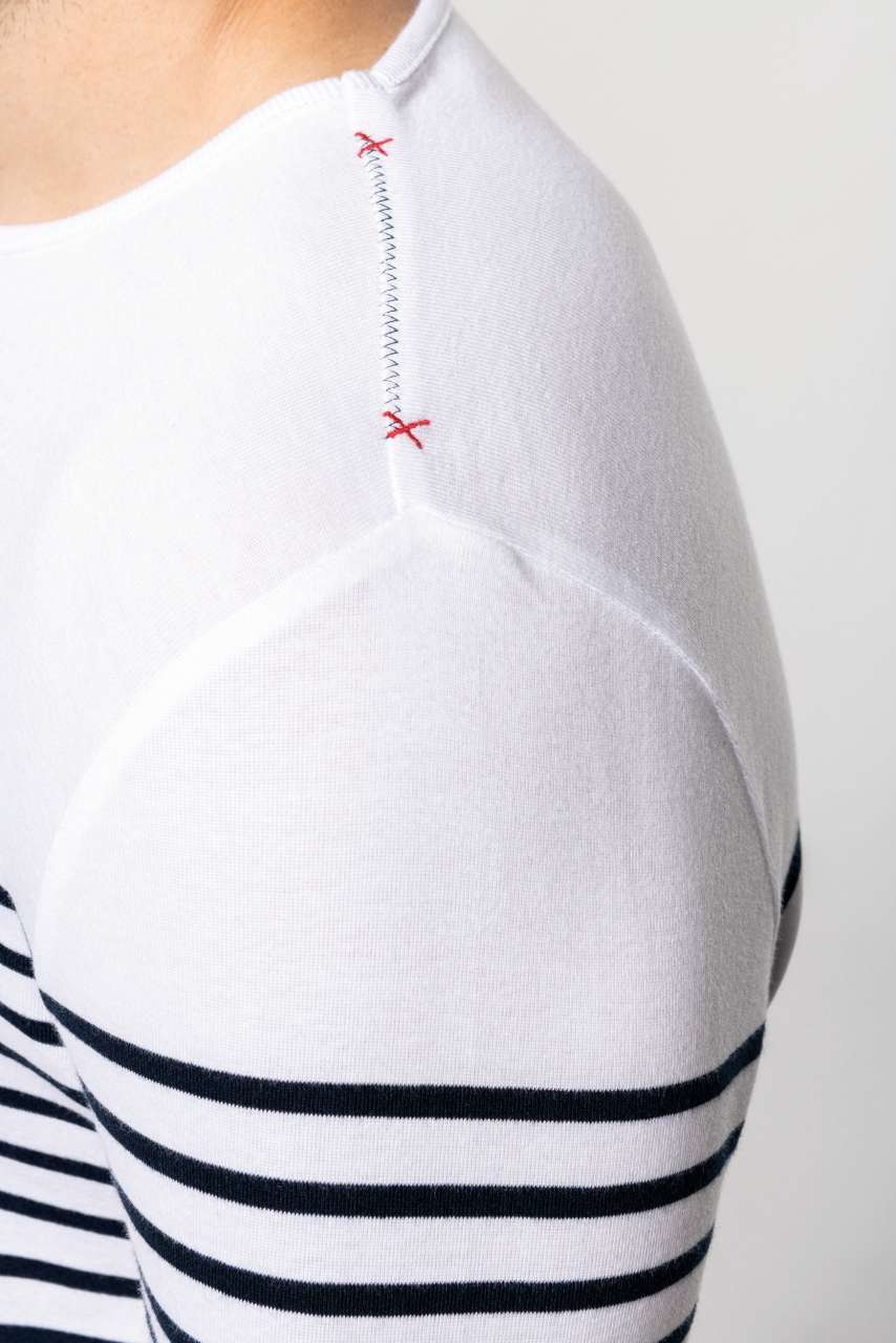 KA366 MEN’S LONG-SLEEVED BRETON STRIPE TOP – Obrázok 3