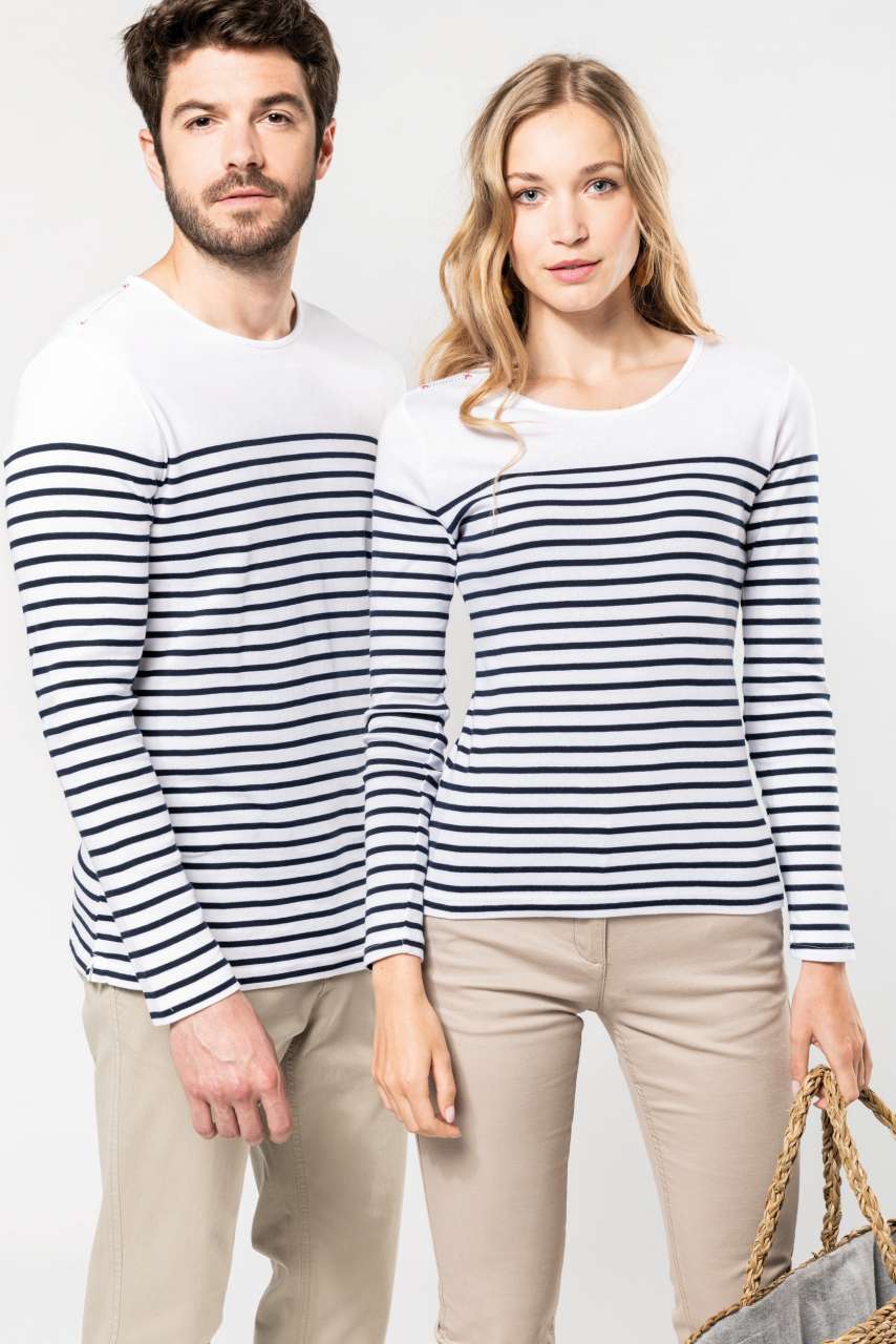 KA366 MEN’S LONG-SLEEVED BRETON STRIPE TOP – Obrázok 4