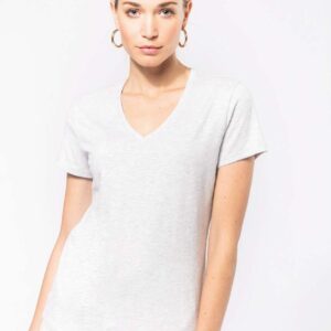 KA381 LADIES' SHORT-SLEEVED V-NECK T-SHIRT