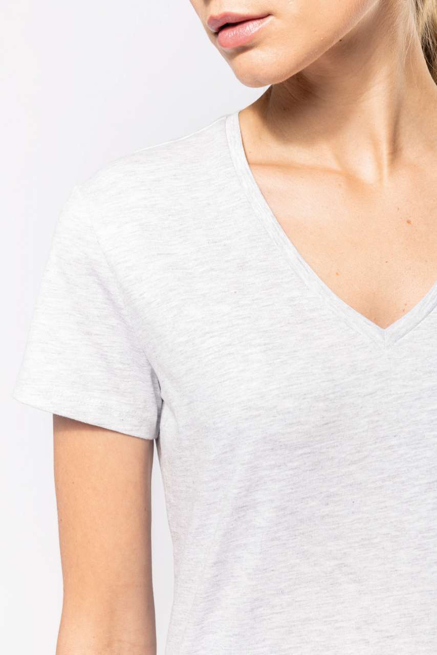 KA381 LADIES' SHORT-SLEEVED V-NECK T-SHIRT – Obrázok 4