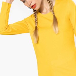 KA383 LADIES' LONG-SLEEVED CREW NECK T-SHIRT