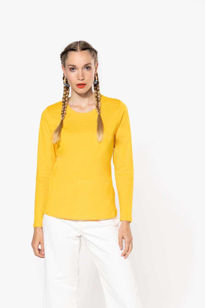 KA383 LADIES' LONG-SLEEVED CREW NECK T-SHIRT – Obrázok 5