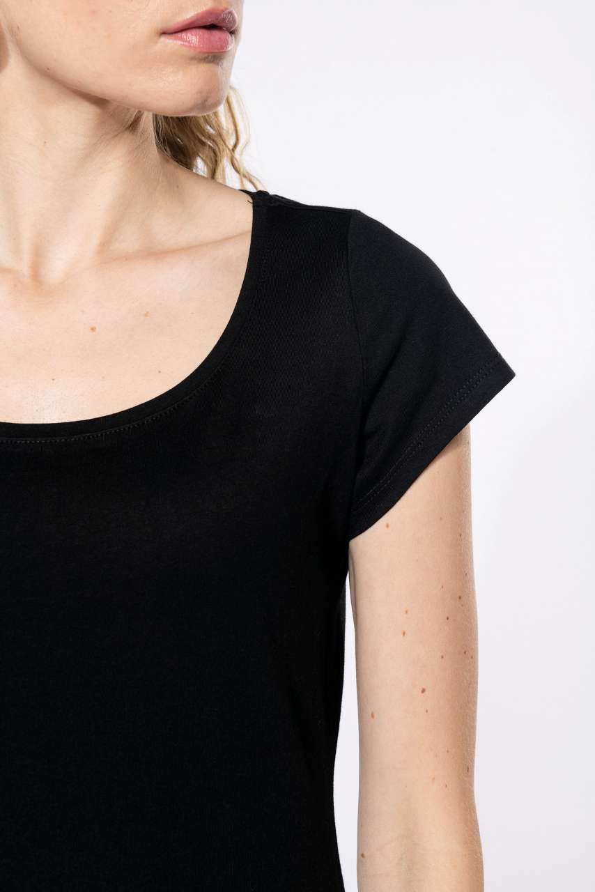 KA384 LADIES’ BOAT NECK SHORT-SLEEVED T-SHIRT – Obrázok 3