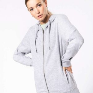 KA4008 UNISEX ECO-FRIENDLY FRENCH TERRY ZIPPED HOODED SWEATSHIRT