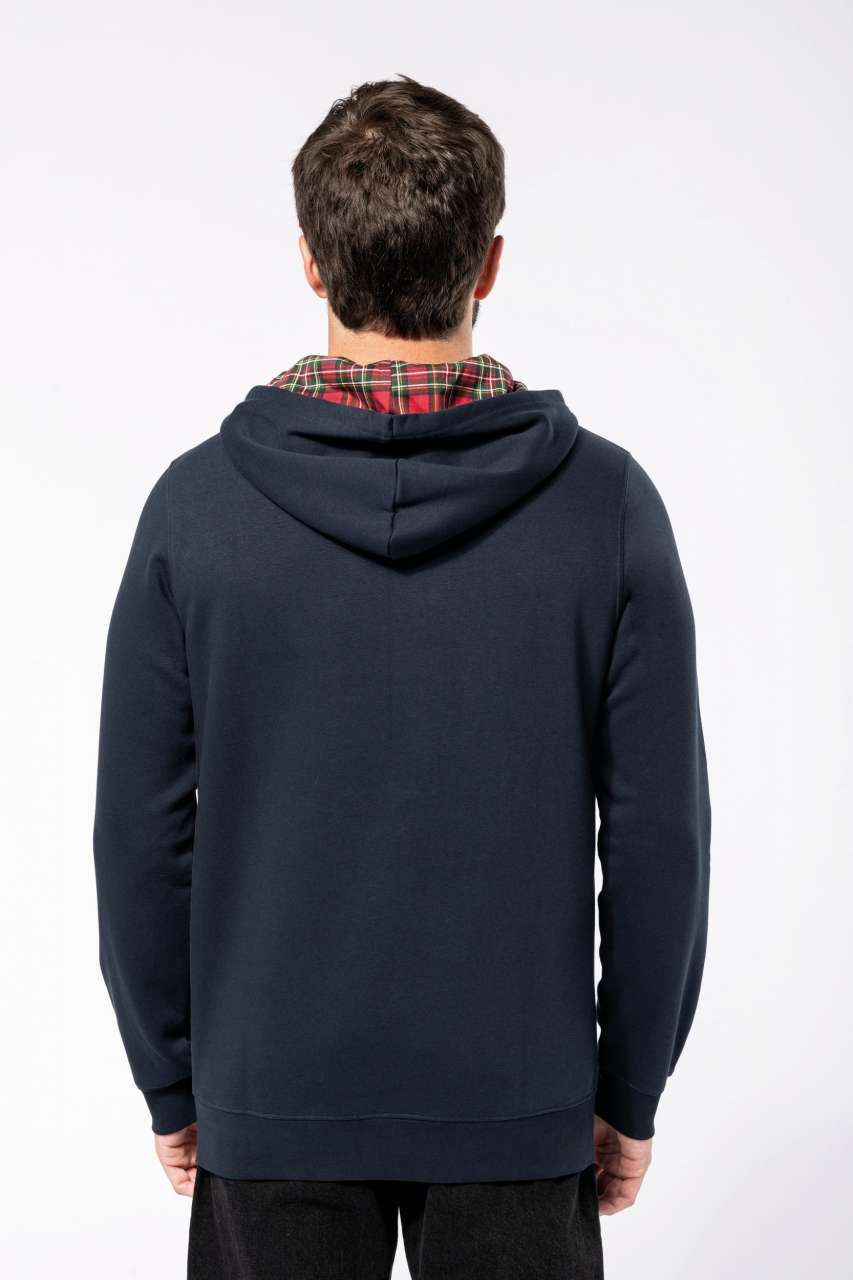 KA4013 UNISEX CONTRAST PATTERNED HOODED SWEATSHIRT – Obrázok 7