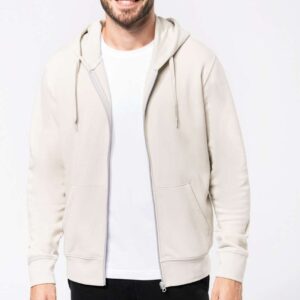 KA4030 MEN'S ECO-FRIENDLY HOODED SWEATSHIRT WITH ZIP FASTENING