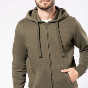 KA454 MEN'S FULL ZIP HOODED SWEATSHIRT