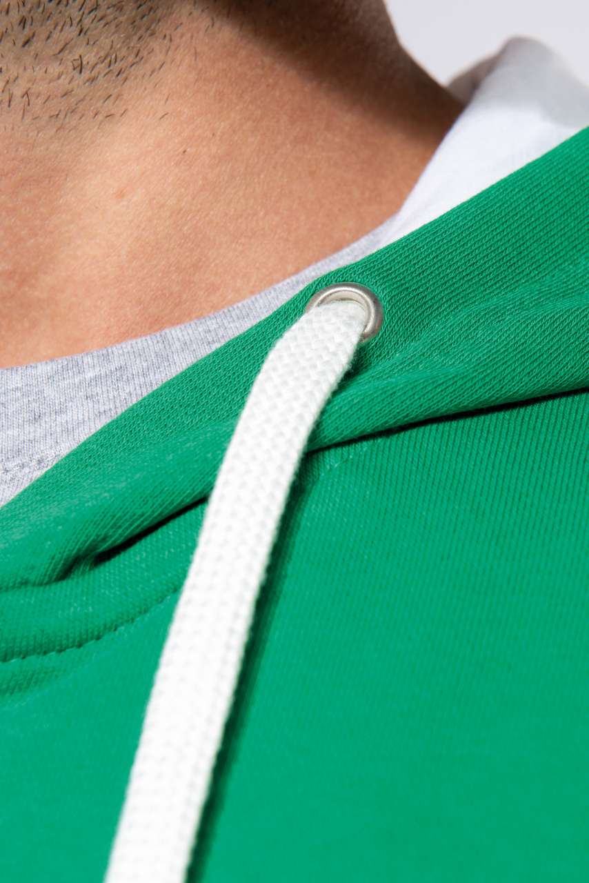 KA466 MEN'S CONTRAST HOODED FULL ZIP SWEATSHIRT – Obrázok 5
