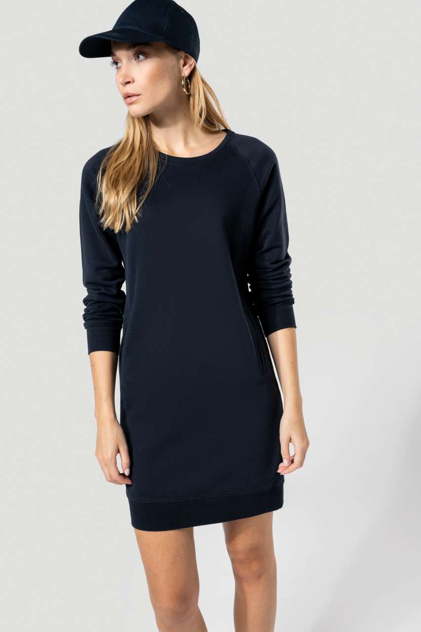 KA493 ORGANIC FLEECE LOUNGE DRESS