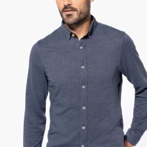 KA507 LONG-SLEEVED JACQUARD KNIT SHIRT