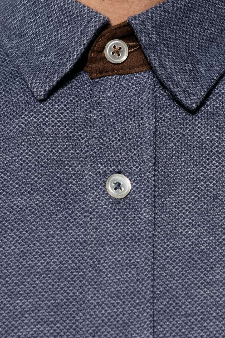 KA507 LONG-SLEEVED JACQUARD KNIT SHIRT – Obrázok 3