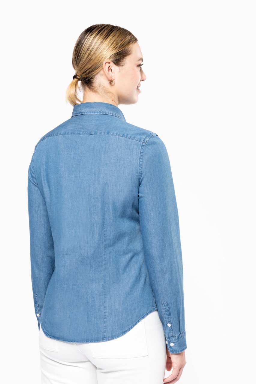 KA509 LADIES’ DENIM SHIRT – Obrázok 3