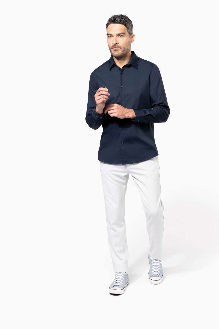 KA513 MEN’S LONG-SLEEVED COTTON POPLIN SHIRT – Obrázok 6