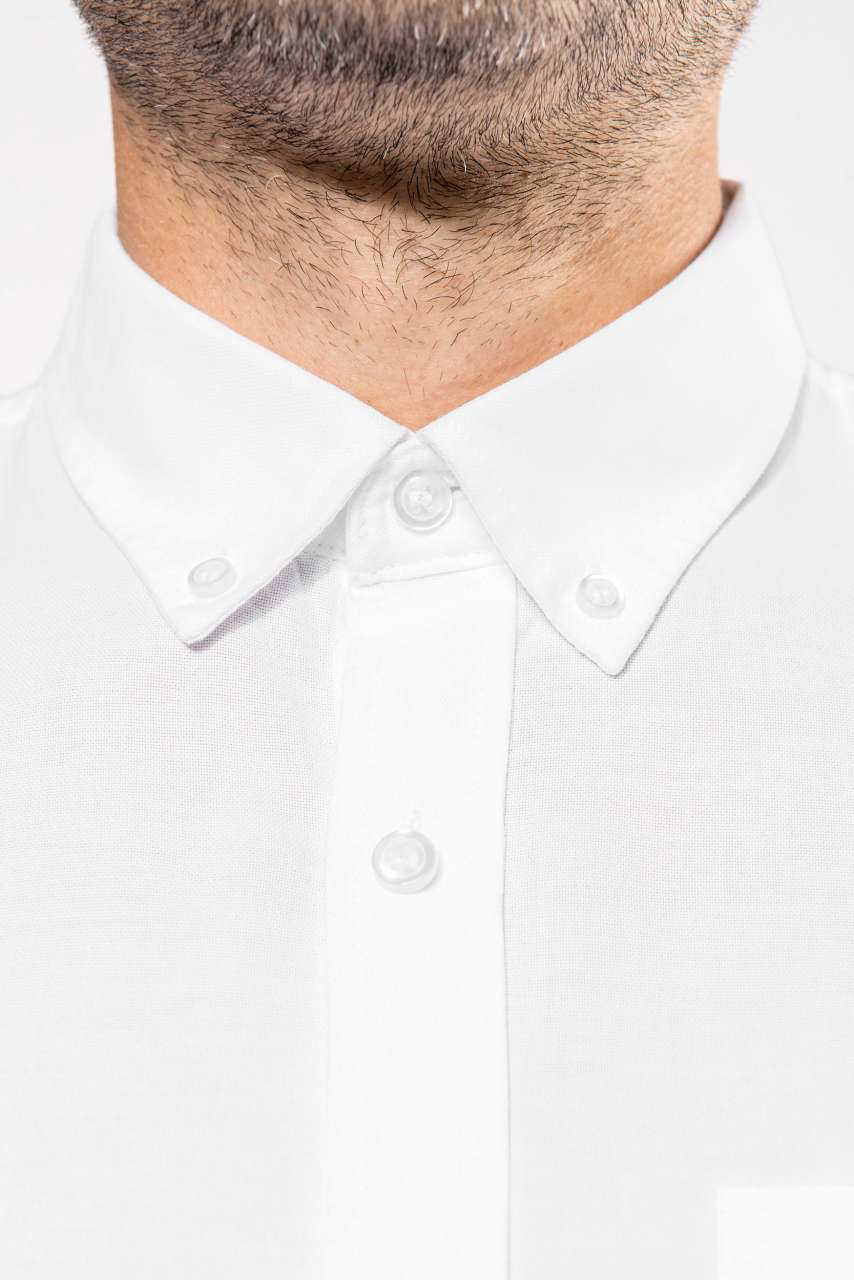 KA516 LONG-SLEEVED WASHED OXFORD COTTON SHIRT – Obrázok 4