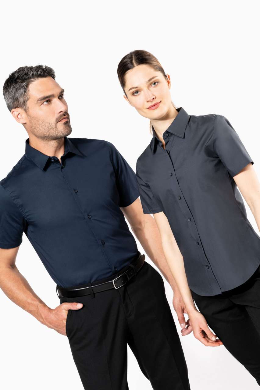 KA531 SHORT-SLEEVED COTTON/ELASTANE SHIRT