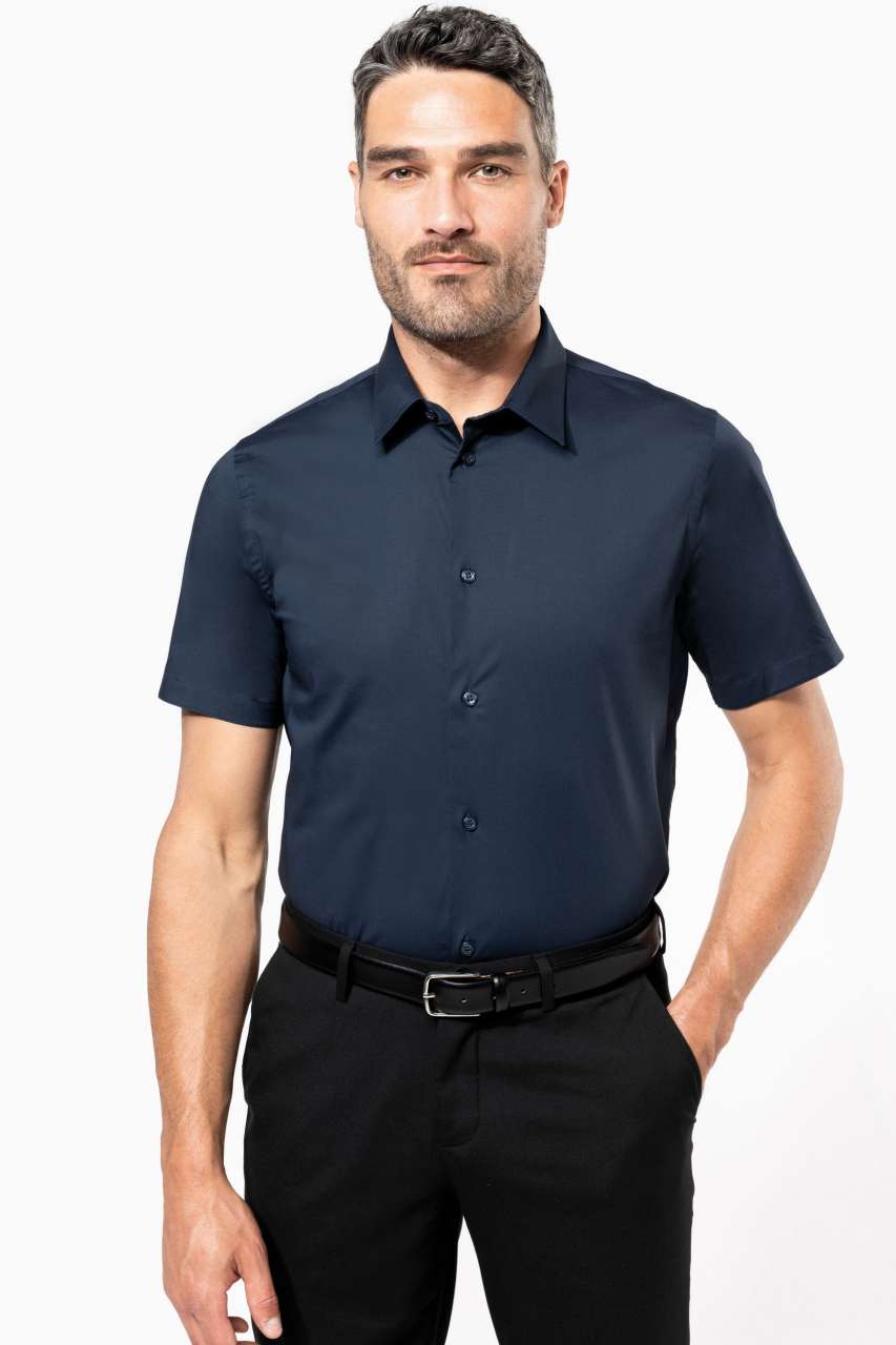 KA531 SHORT-SLEEVED COTTON/ELASTANE SHIRT – Obrázok 5