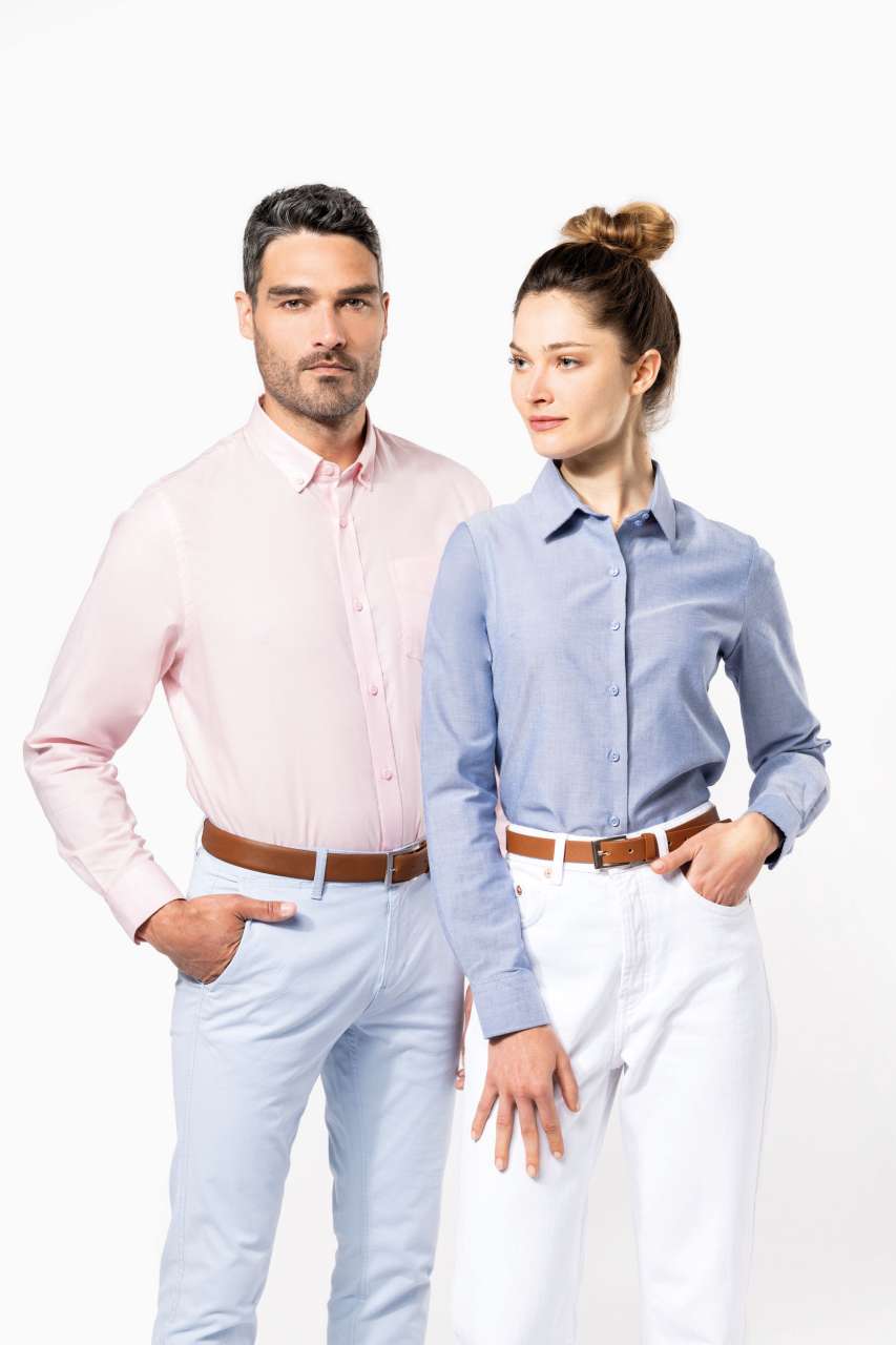 KA533 MEN'S LONG-SLEEVED OXFORD SHIRT – Obrázok 4