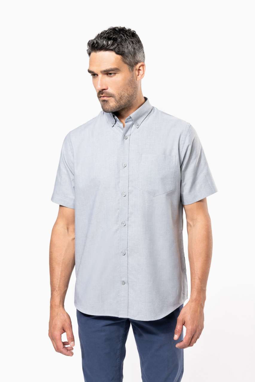 KA535 MEN'S SHORT-SLEEVED OXFORD SHIRT