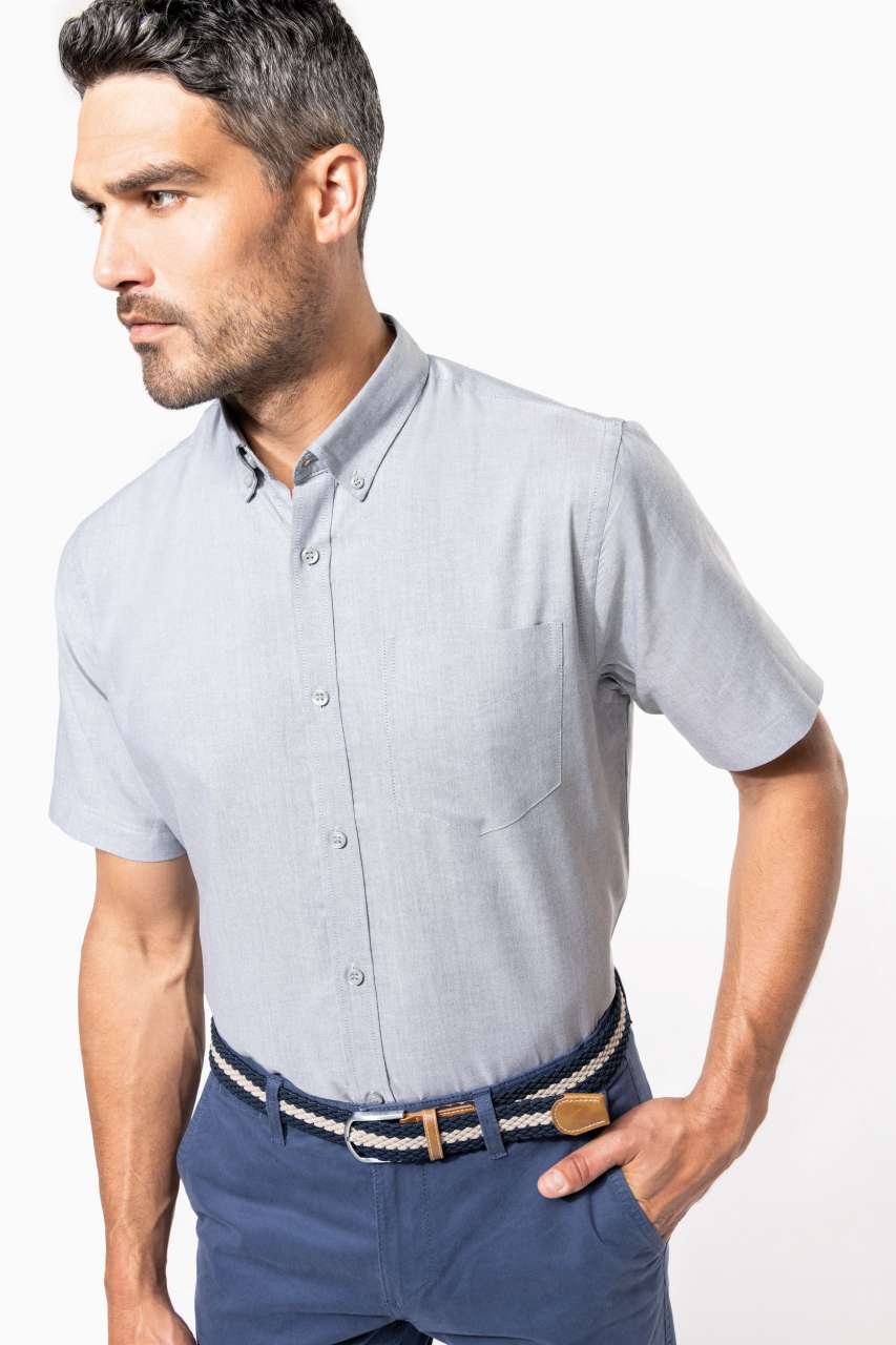 KA535 MEN'S SHORT-SLEEVED OXFORD SHIRT – Obrázok 3