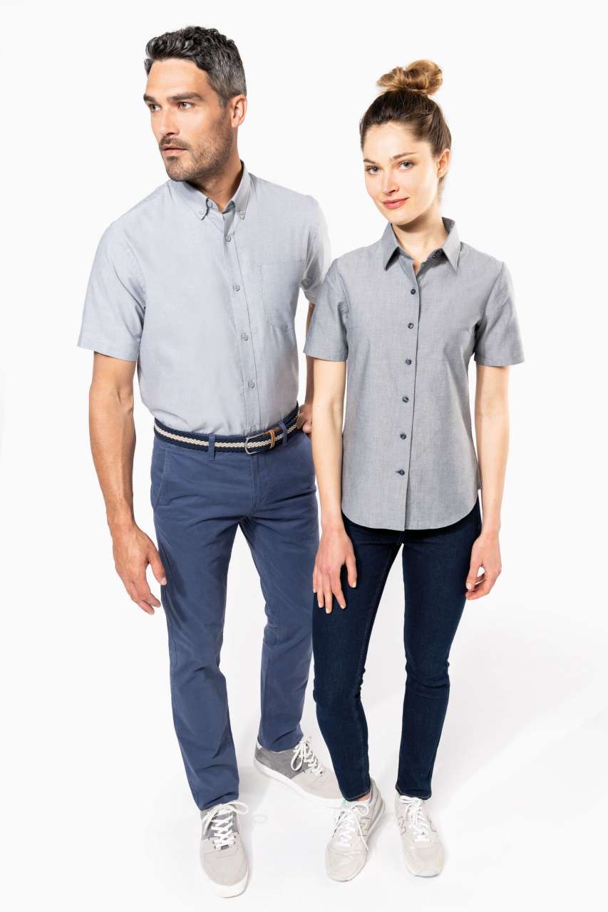 KA535 MEN'S SHORT-SLEEVED OXFORD SHIRT – Obrázok 4