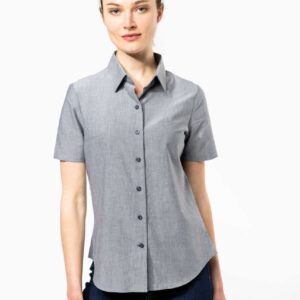 KA536 LADIES' SHORT-SLEEVED OXFORD SHIRT