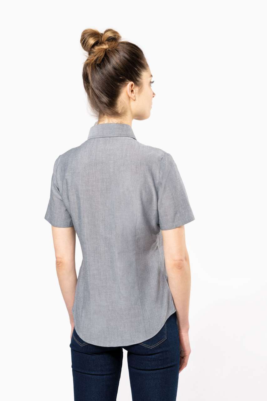 KA536 LADIES' SHORT-SLEEVED OXFORD SHIRT – Obrázok 6