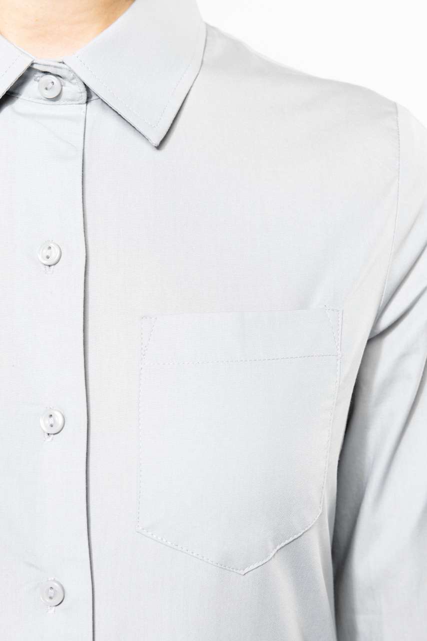 KA542 LADIES' LONG-SLEEVED COTTON POPLIN SHIRT – Obrázok 8