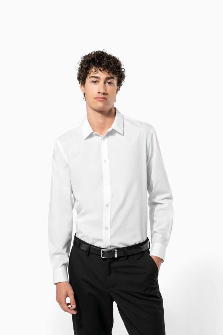 MEN’S POPLIN EASY CARE POLYCOTTON SHIRT – Obrázok 8