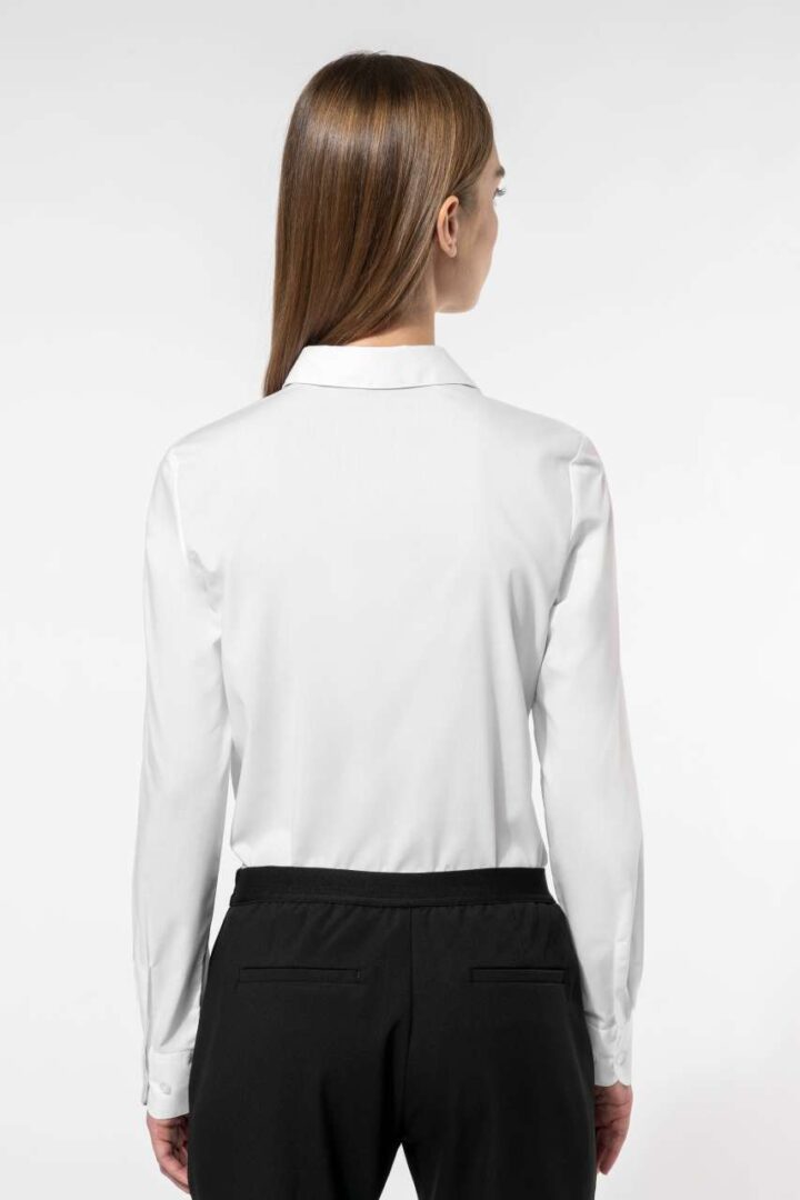 LADIES' POPLIN EASY CARE POLYCOTTON SHIRT – Obrázok 3